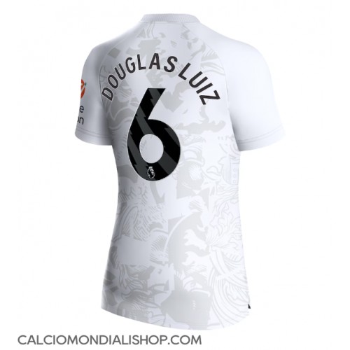 Maglie da calcio Aston Villa Douglas Luiz #6 Seconda Maglia Femminile 2023-24 Manica Corta